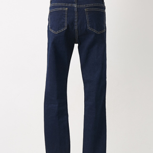 センター切り替え裾アシメスキニーパンツ ワンウォッシュ/M