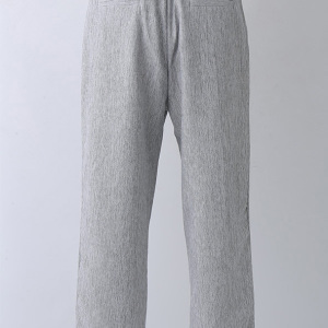 MIX織りテーパードパンツ 杢グレー