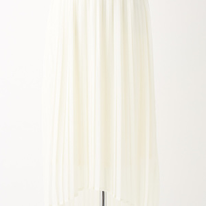 シフォン イレヘムロングプリーツスカート アイボリー